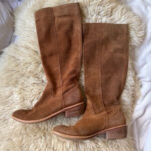 Bronx Shoes Brown Suede Knee-High Boots